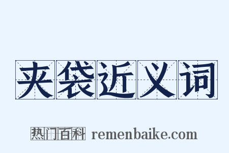 夹袋近义词是什么意思的图片